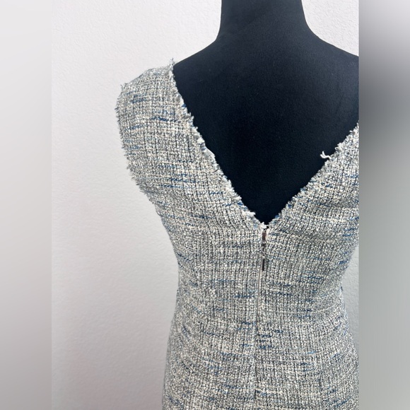 NWT: Rebecca Taylor Tweed V Neck Sleeveless Dress Size 2 - Picture 5 of 8